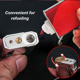 1PC Retro Trench Lighter, Classic Soft Flame Lighter, Mechanical Press Ignition Kerosene Oil Lighter, Heavy-Duty Old-Fashioned Lighter With Gift Box, Men's Exquisite Christmas Gifts Ideas Father's Day Gift For Men Dad