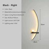 2pcs Modern LED Wall Light 12W Left & Right Pairs 3000k-6000k Wall Lamp Minimalist Black Decorative Wall Sconce， Set of Two for Bedroom Living Room Bedside Study Home Indoor Lighting Lusters Lights