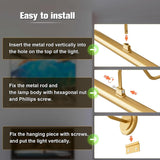 1PC Picture Light For Wall, 4000mAh Rechargeable Wireless Remote, 13'' Dimmable Magnetic LED Art Display Light With 3 Color Temperatures,Wall Light with Swing Arm For Gallery, Living Room, Bedroom, Hallway