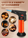 4 Pieces/Set Gas Butane Torch Lighter, Powerful Windproof Jet Flame Lighters, Butane Gas Refill, With Safety Lock, Mini Torch Lighters For Candle, Kitchen, Outdoor BBQ Camping Stove Firework (Gas Not Included)