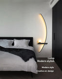 2pcs Modern LED Wall Light 12W Left & Right Pairs 3000k-6000k Wall Lamp Minimalist Black Decorative Wall Sconce， Set of Two for Bedroom Living Room Bedside Study Home Indoor Lighting Lusters Lights