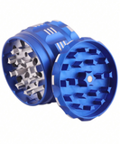 1 Piece 2.5 Inch Hand Grinder, 4-Layer Aluminum Alloy 2.5 Inch Metal Grinder With 34 Sharp Diamond Teeth For Grinding More Dry,,