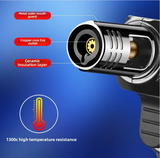 1PC Kitchen Torch Lighter, Pistol-like Metal Welding Gun Refillable Butane Gas Lighter Multi-functional for Outdoor Camping Barbecue Kitchen Cooking, Father's Day Gift for Men Dad(excluding Butane)