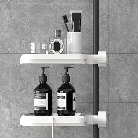 2PCS Self Draining Bathroom Soap Dish Holder, Easy Installation Cleaning For Bathroom Shower And Kitchen Sink Storage, Dispenser, Sponge Rack, Scrubber, Bottle, Cup Holder On Sink Back To School