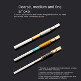 1pc Metal Cigarette Holder Filter Washable Filtration Mouthpiece, Stainless Steel Reusable Smoking Nozzle Cigarettes Filter With Gift Box Gadgets For Men