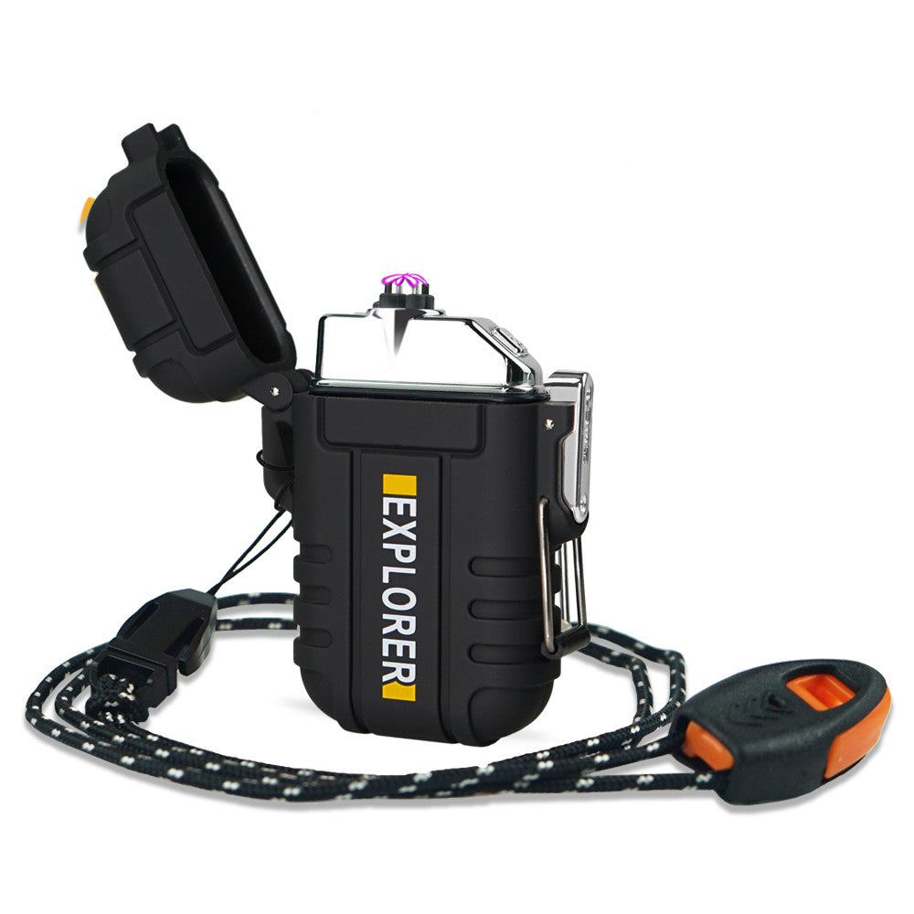 USB Electric Waterproof Recharge Outdoor Camping Lighter Explorer Pro –  Smoking Kingdom
